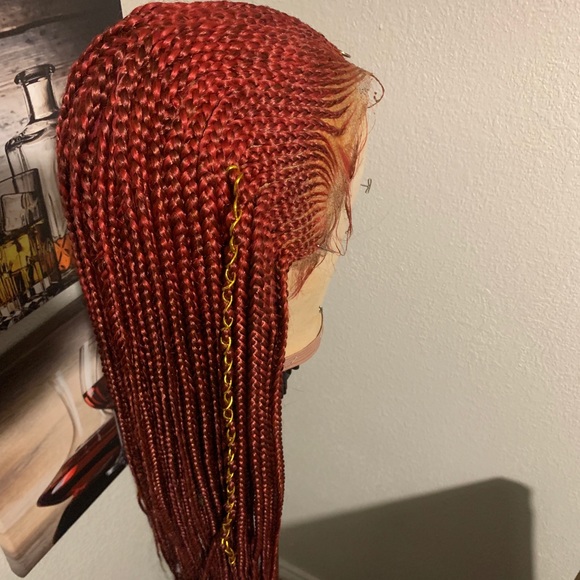 Red braid wig - Picture 5 of 5